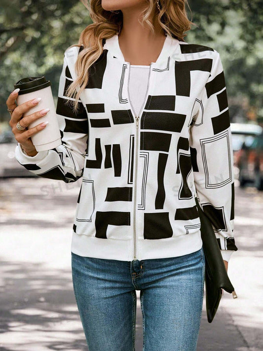 Winter Urban Gridlock Bomber Jacket