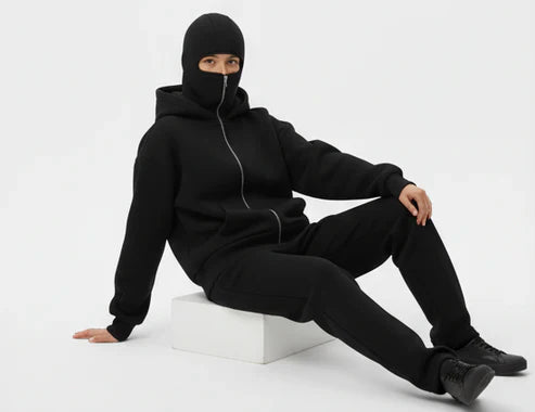 Balaclava Ninja Zipper Hoodie Jacket For Men