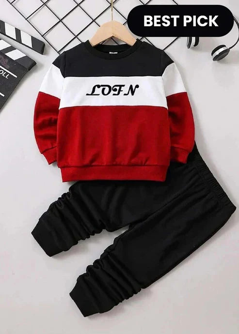 Fleece Fabric Land Style Printed Kids Winter Suit ( Each )